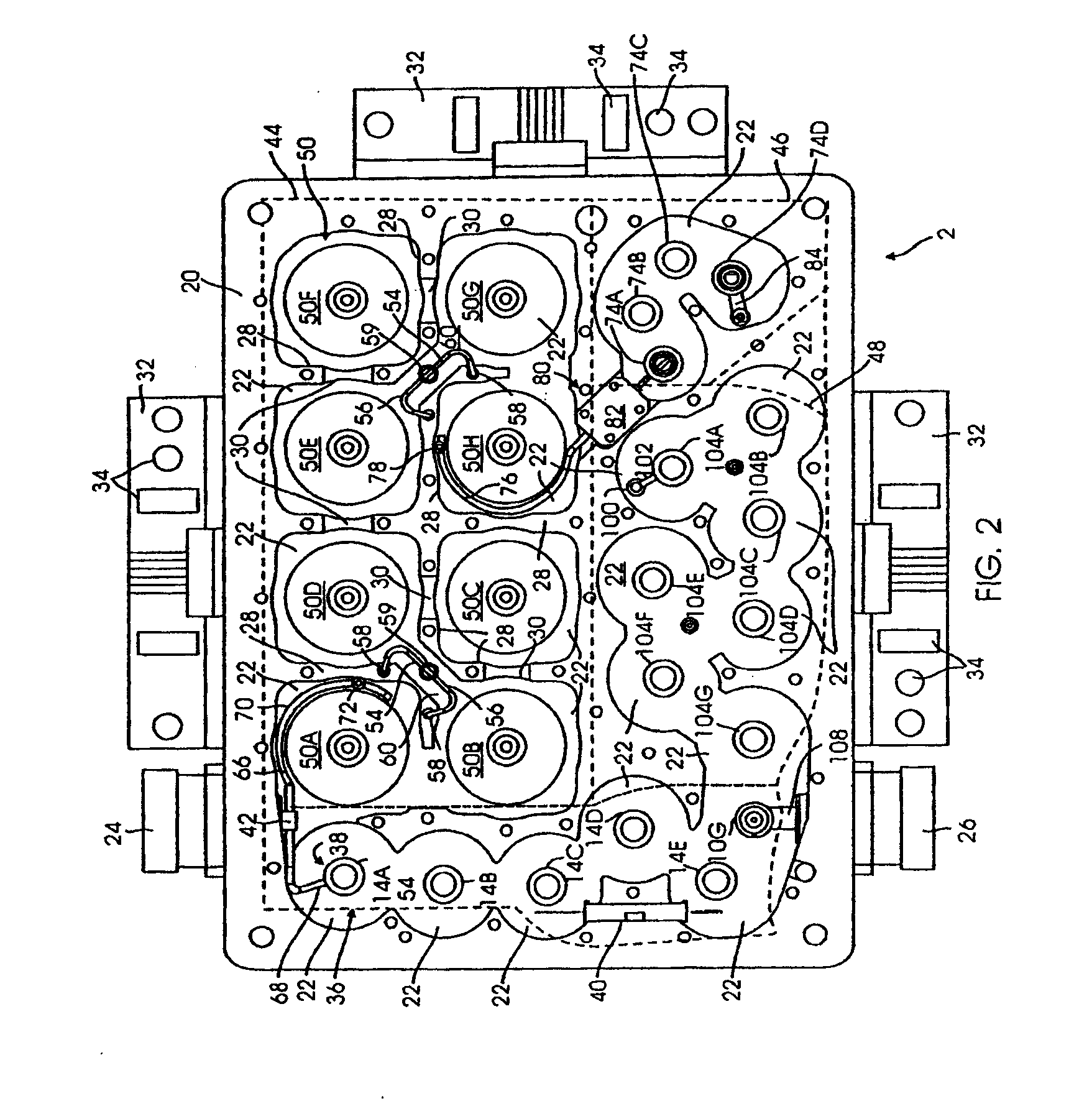 Low noise figure radiofrequency device