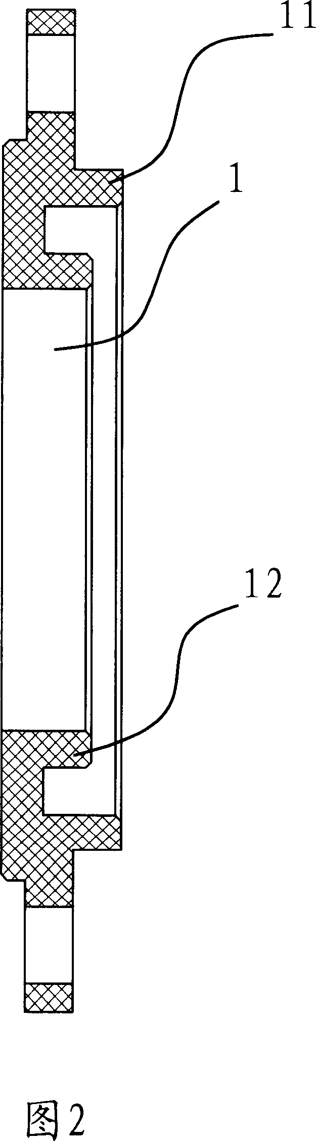 Sealing structure in automobile cooling transmission device