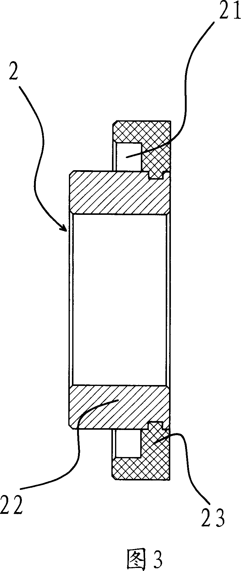 Sealing structure in automobile cooling transmission device