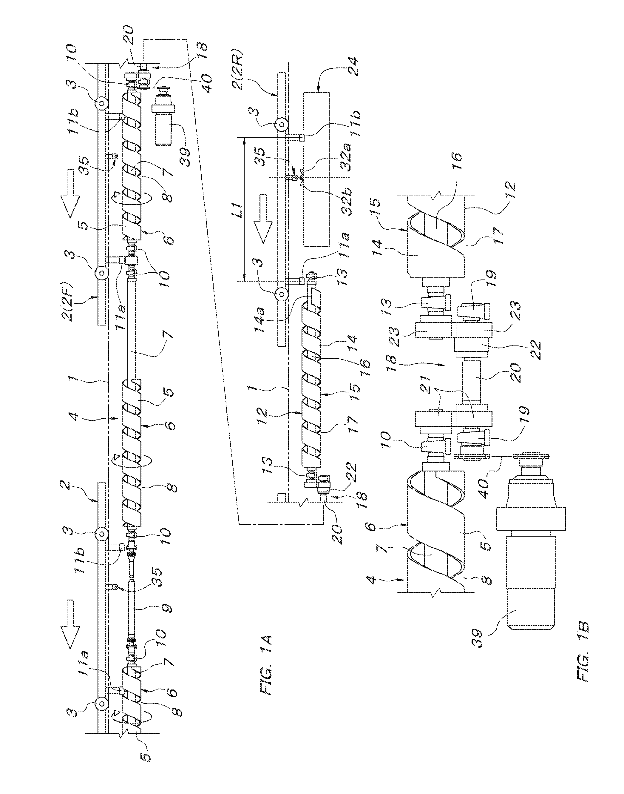 Device for delivering conveying truck into screw driving area