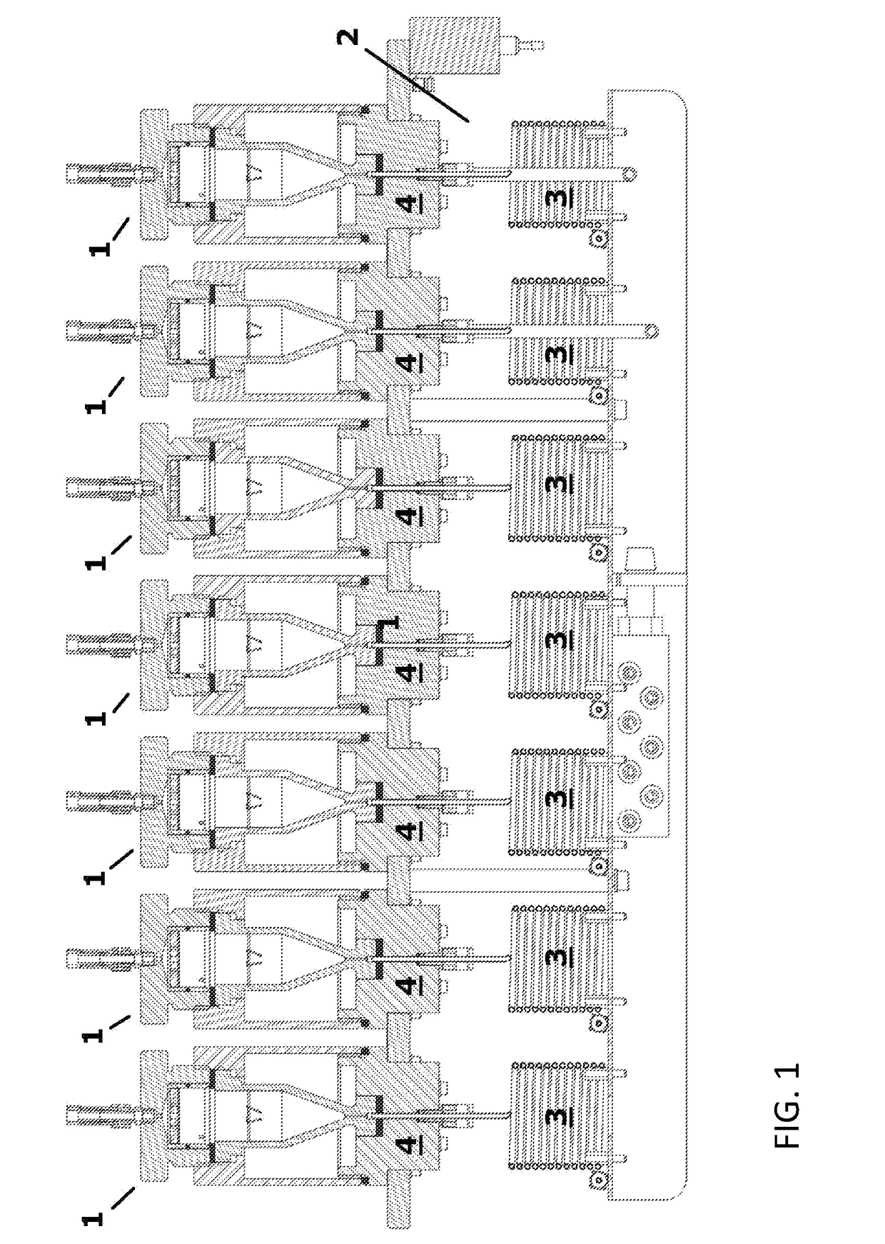 Flow cell for a dissolution test device