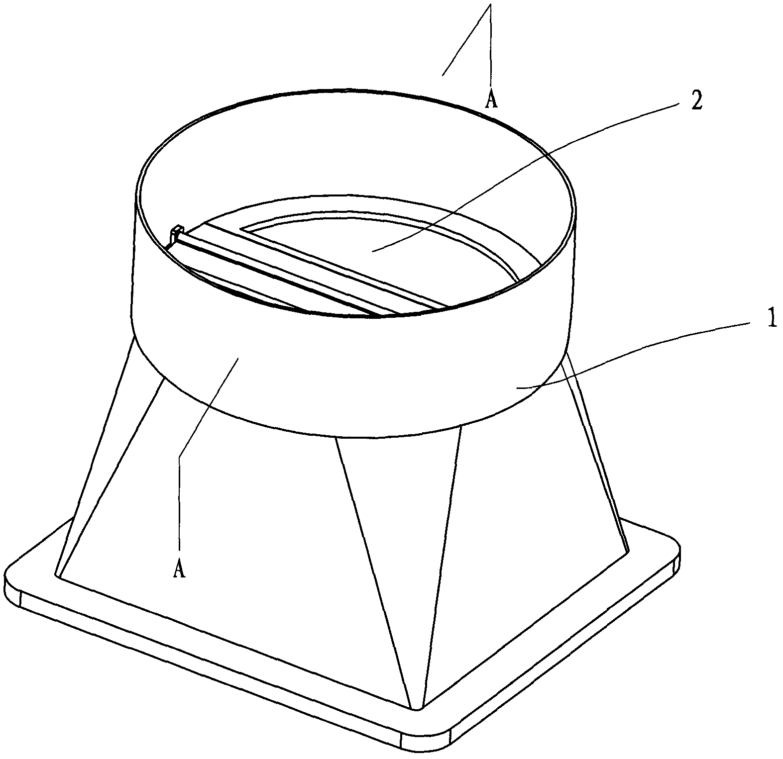 Air discharging cover for range hood