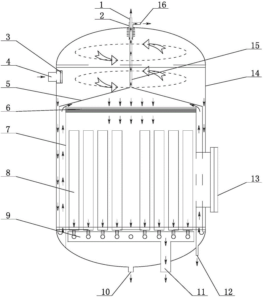 High-precision grease removing device in water