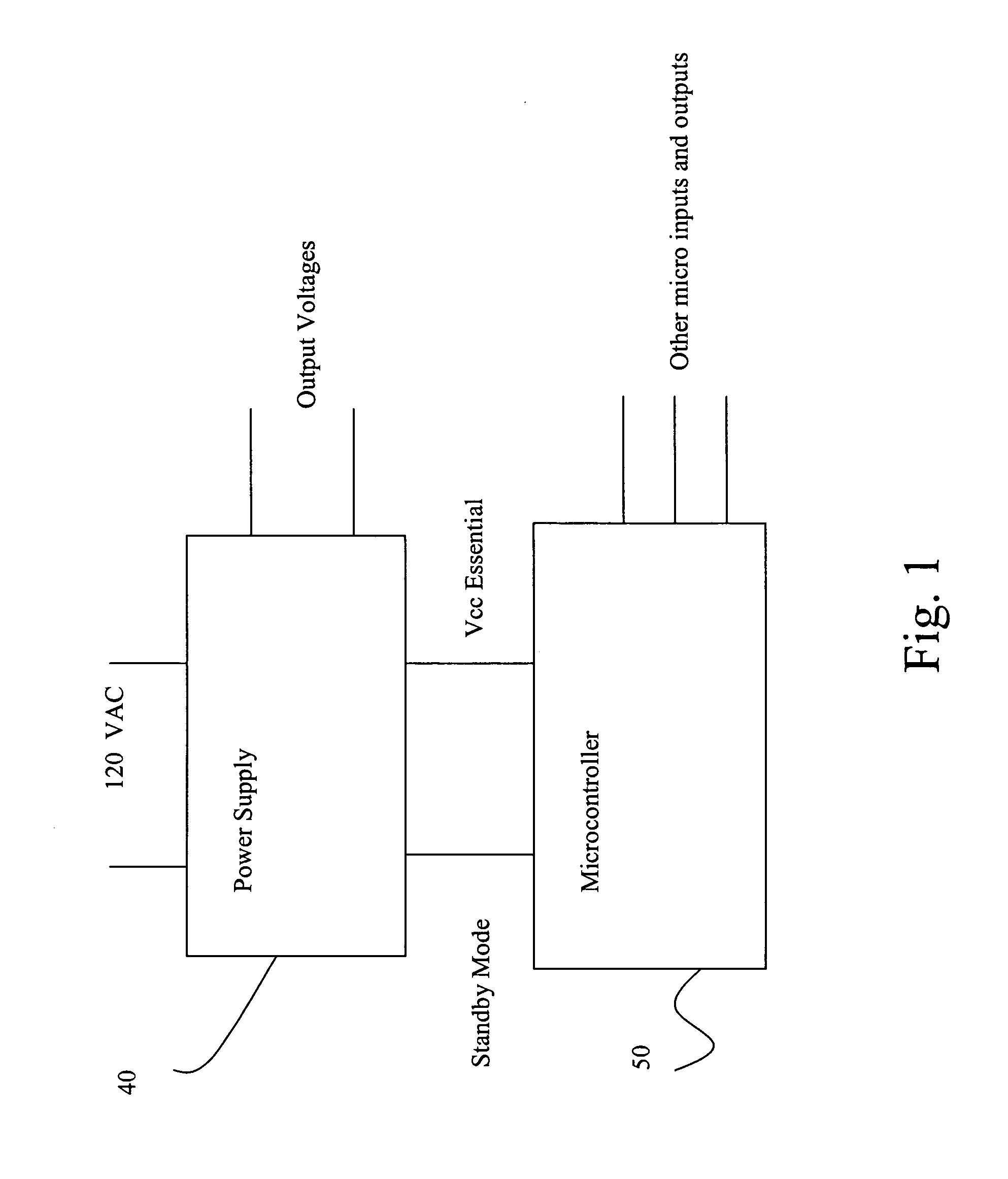 Systems and methods for achieving low power standby through interaction between a microcontroller and a switching mode power supply