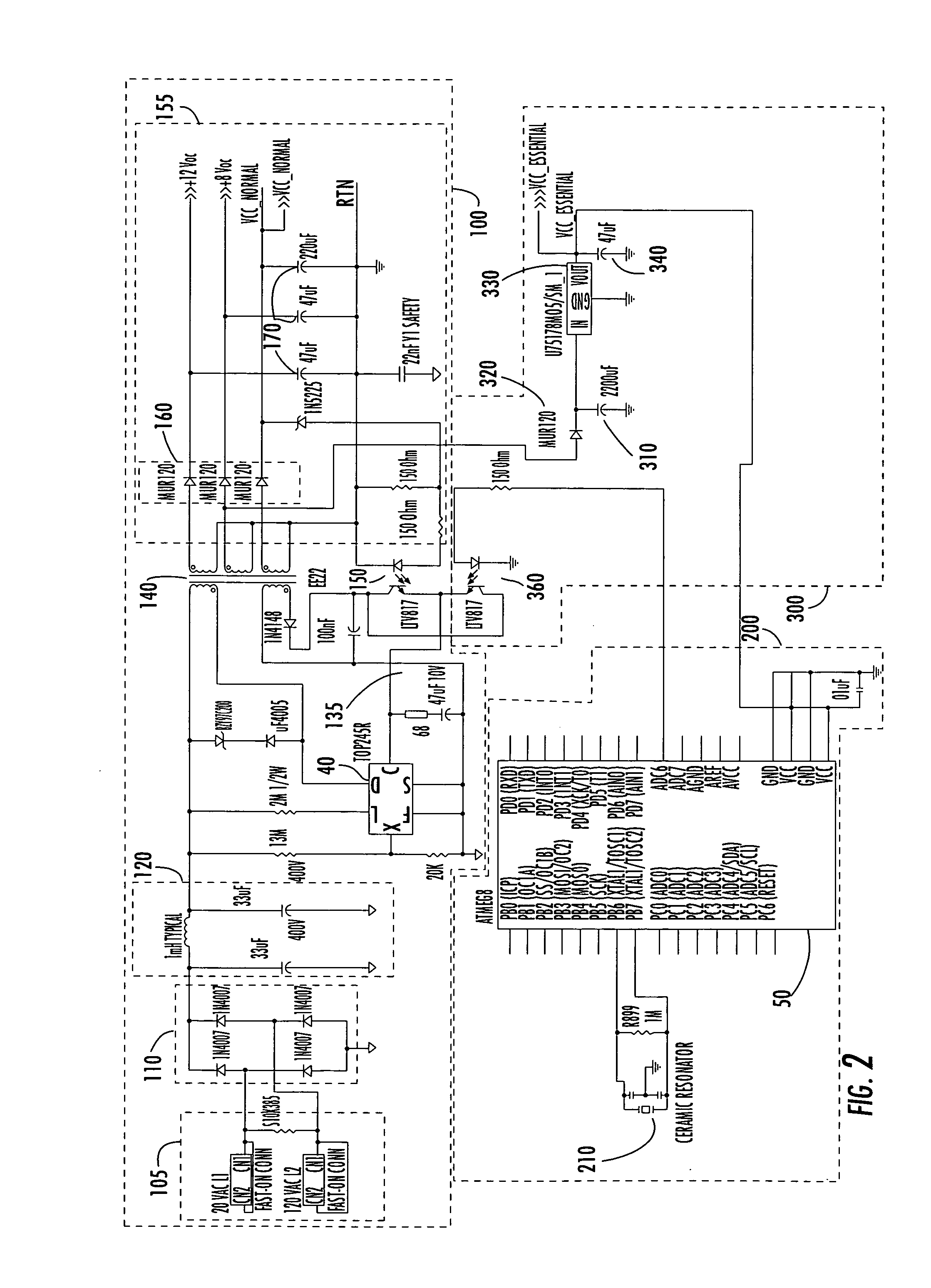 Systems and methods for achieving low power standby through interaction between a microcontroller and a switching mode power supply