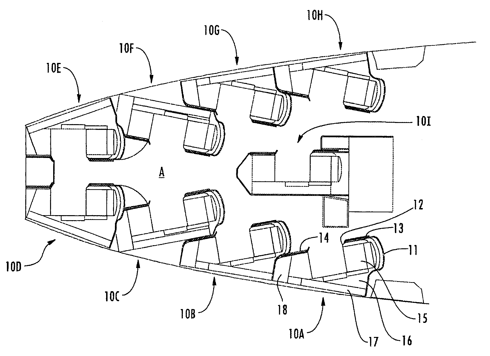 Aircraft passenger accommodation unit with deployable bed
