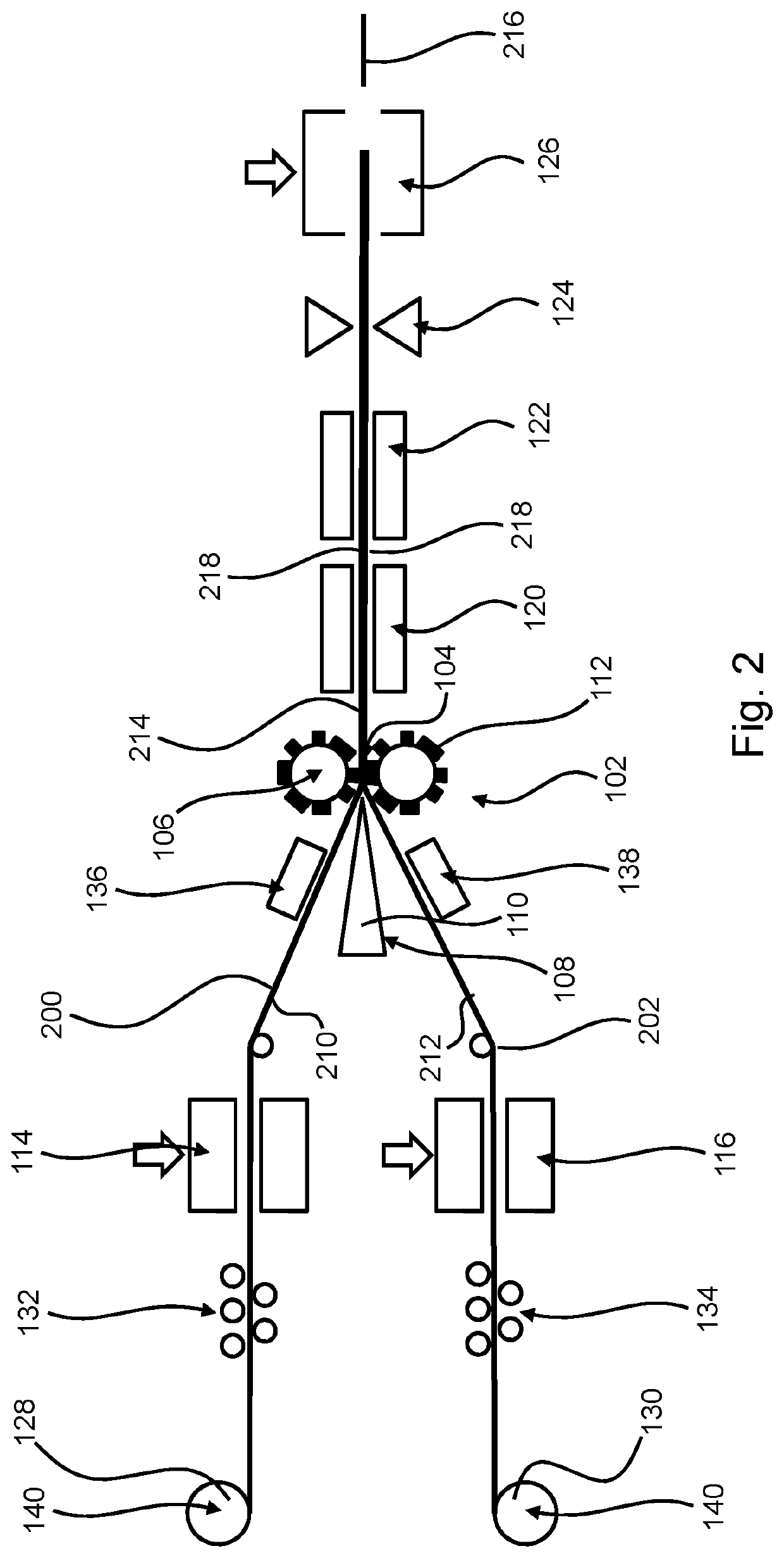 Method for producing a bipolar plate strand, method for producing a bipolar plate and device for carrying out the method