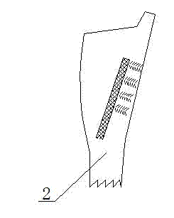 All-wool lining suit front and complex chest lining processing process