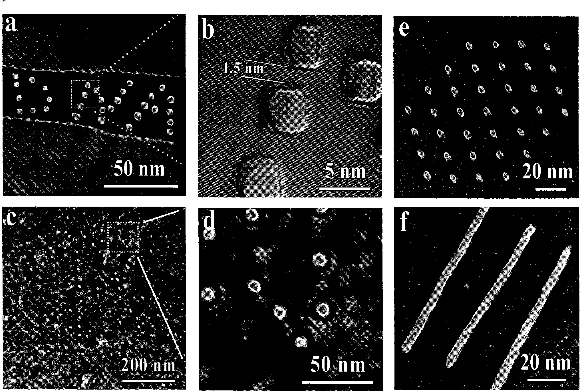 Large-scale preparation method of hyperfine nanostructure and use thereof