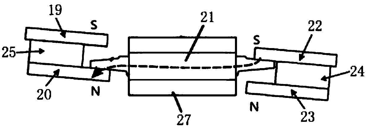 Translating multi-button magnetic pole mutation wireless input device