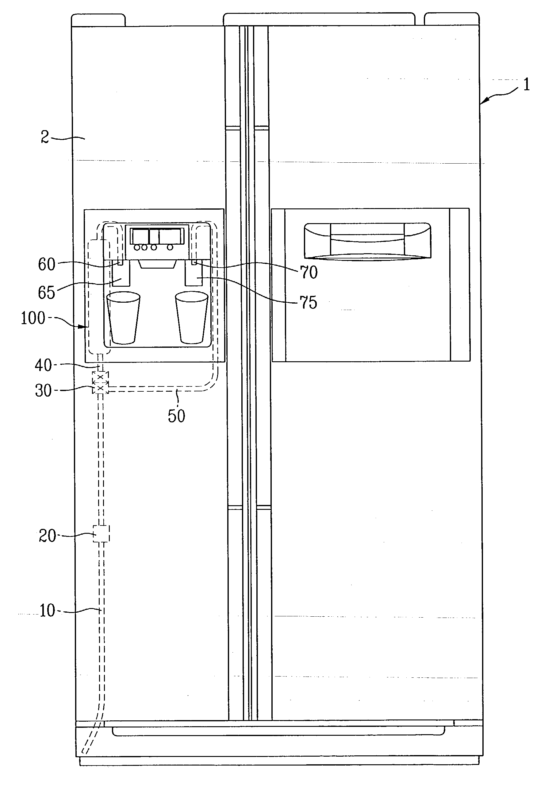 Water heating apparatus and refrigerator having the same