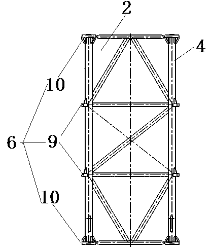 Scaffold climbing and sliding system of tower crane and scaffold and standard joint of system