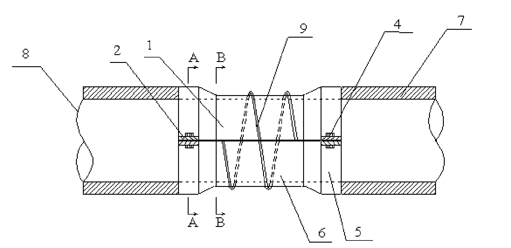 Method for preventing buckle propagation and inhibiting vortex-induced vibration of benthal pipeline