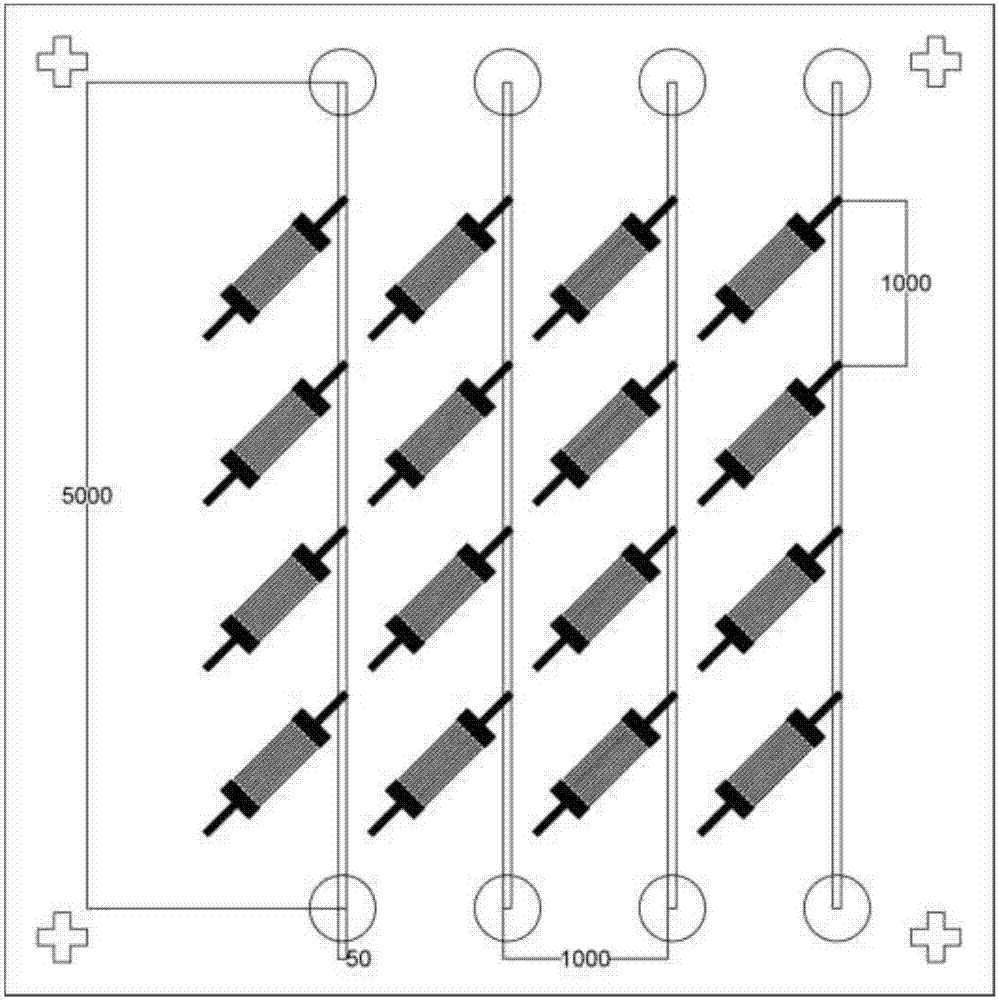 Ultraviolet detector array structure based on interdigital electrodes