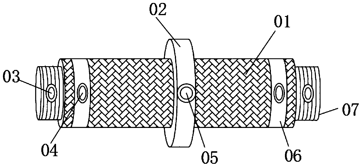 Connecting and fixing device for rotating shaft in industrial robot arm