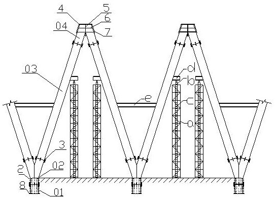 Construction method of large-diameter thick-wall continuous Y-shaped steel pipe column