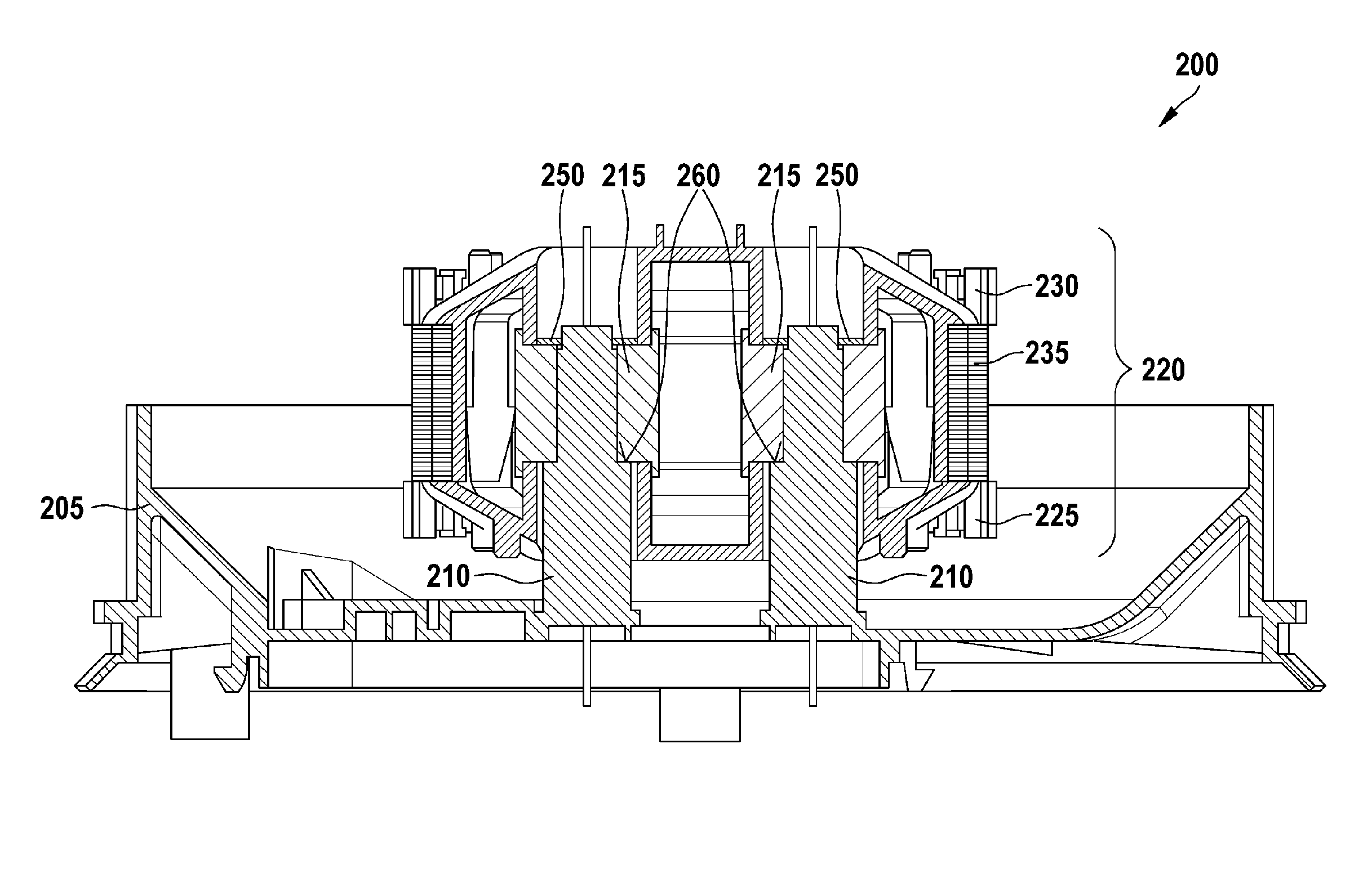 Drive module with decoupling element