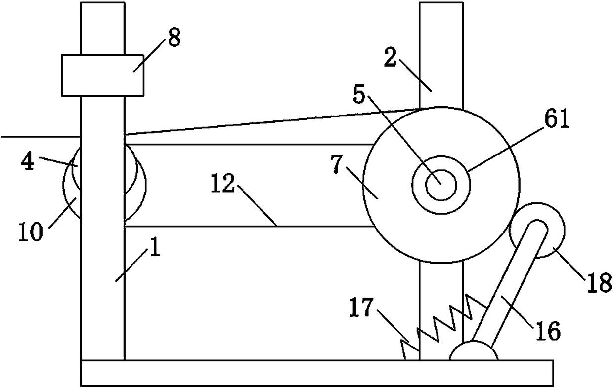 Differential flex banner unwinding mechanism and using method thereof