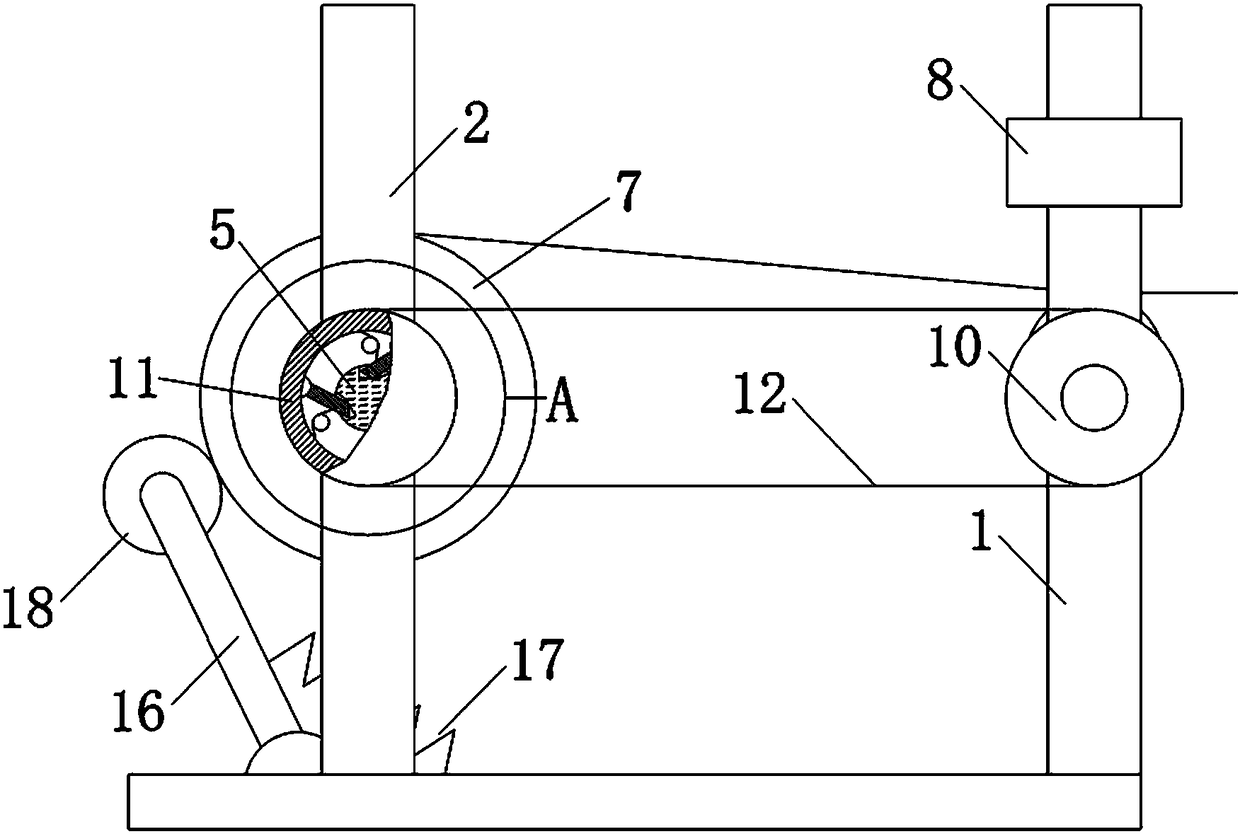 Differential flex banner unwinding mechanism and using method thereof