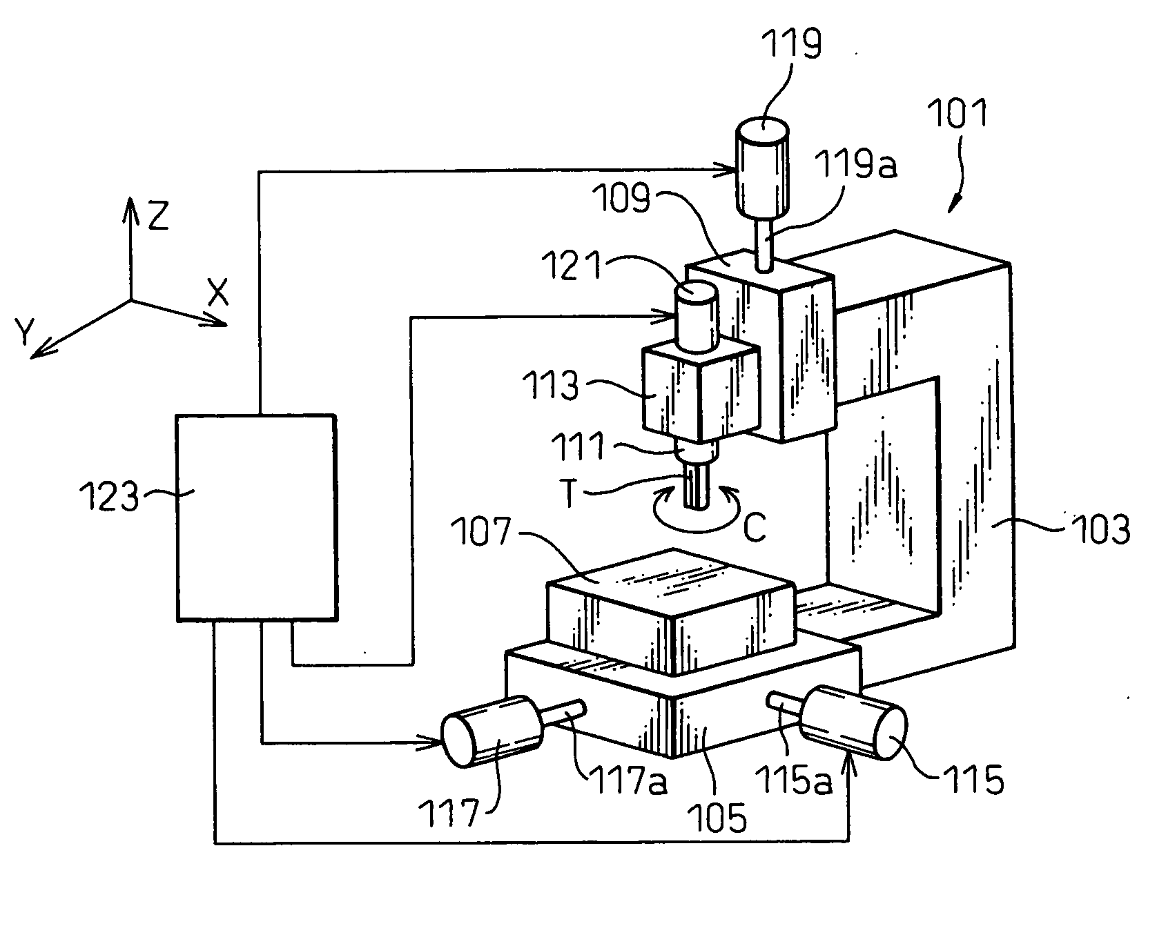 Cutting method and apparatus and rib electrode for electric discharge machining