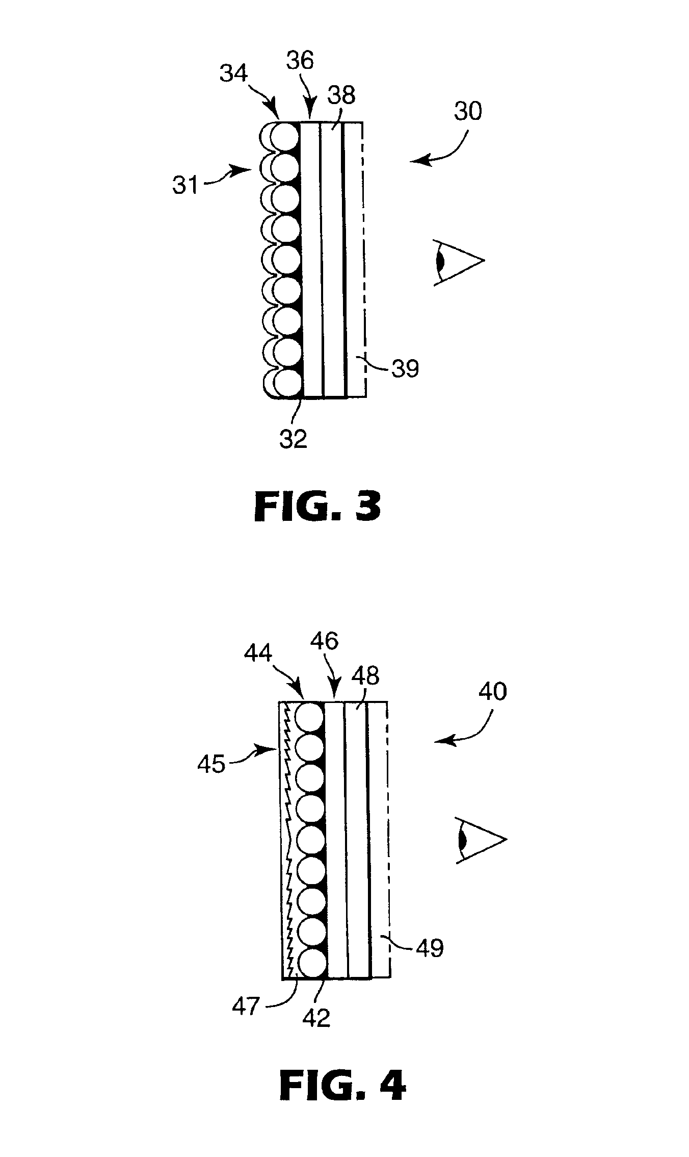 Screens and methods for displaying information