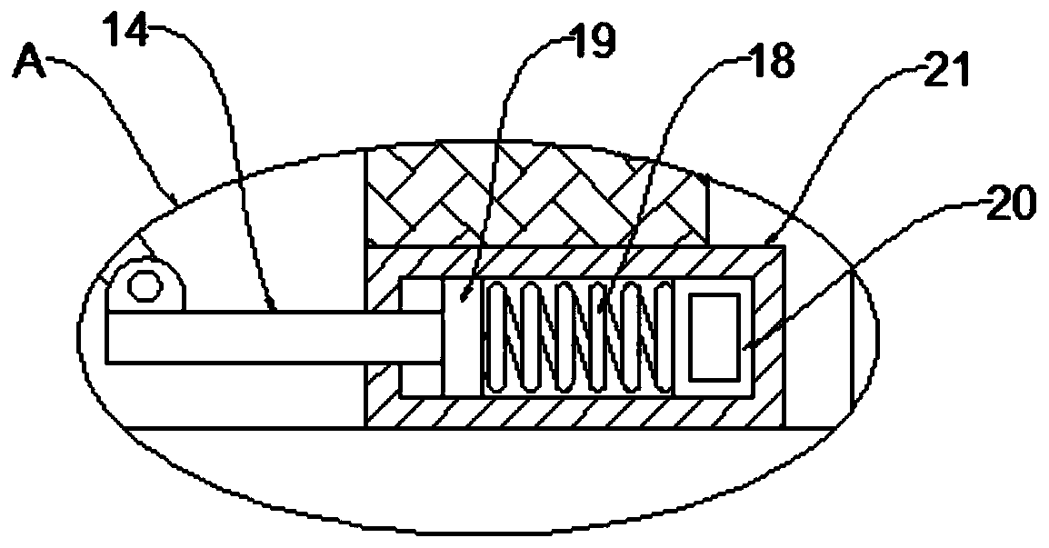 Shock absorption device of electromechanical equipment