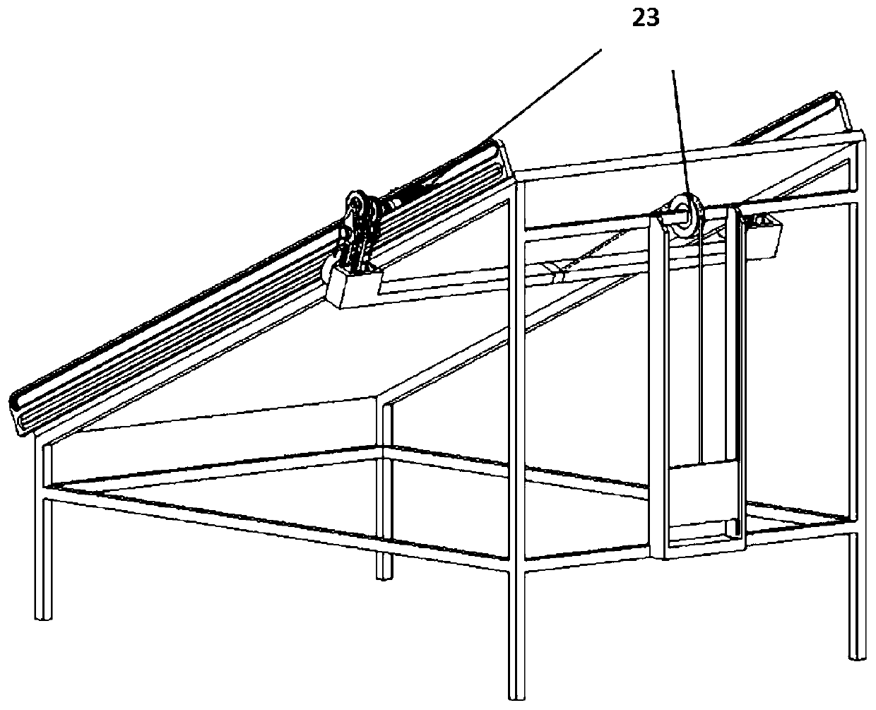 Photovoltaic panel self-cleaning device based on shape memory alloy