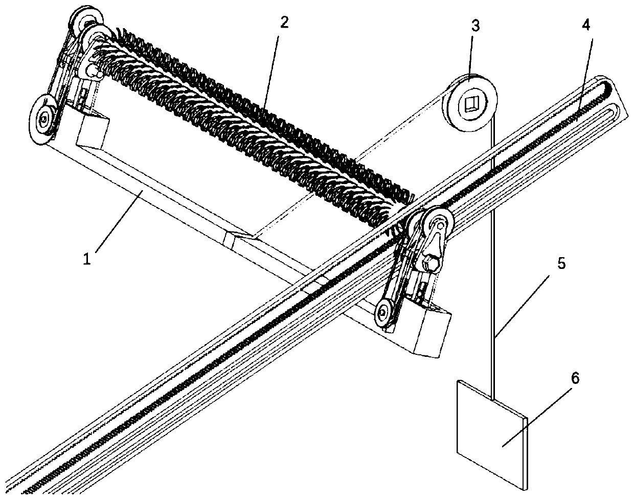 Photovoltaic panel self-cleaning device based on shape memory alloy