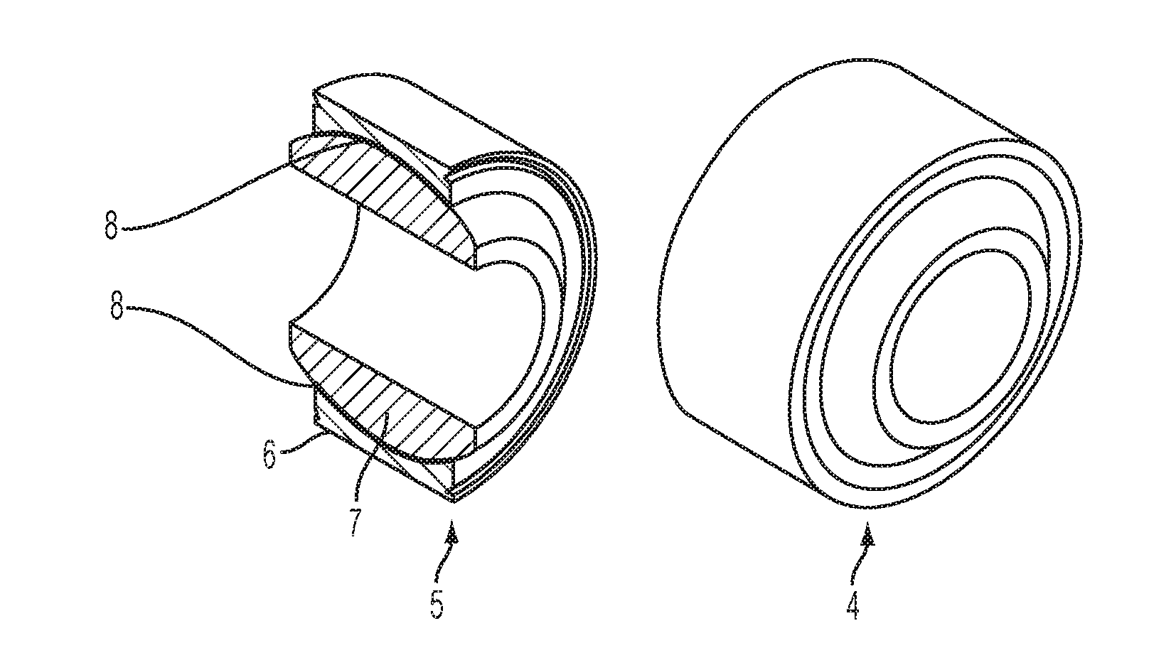 Self-lubricated bearing compositions and methods of making the same