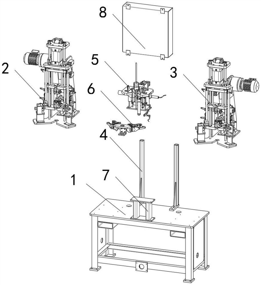 A spot welding fixing mechanism and method for intelligent robot tooling processing