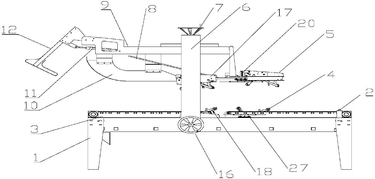 An adjustable all-round automatic folding and sealing machine