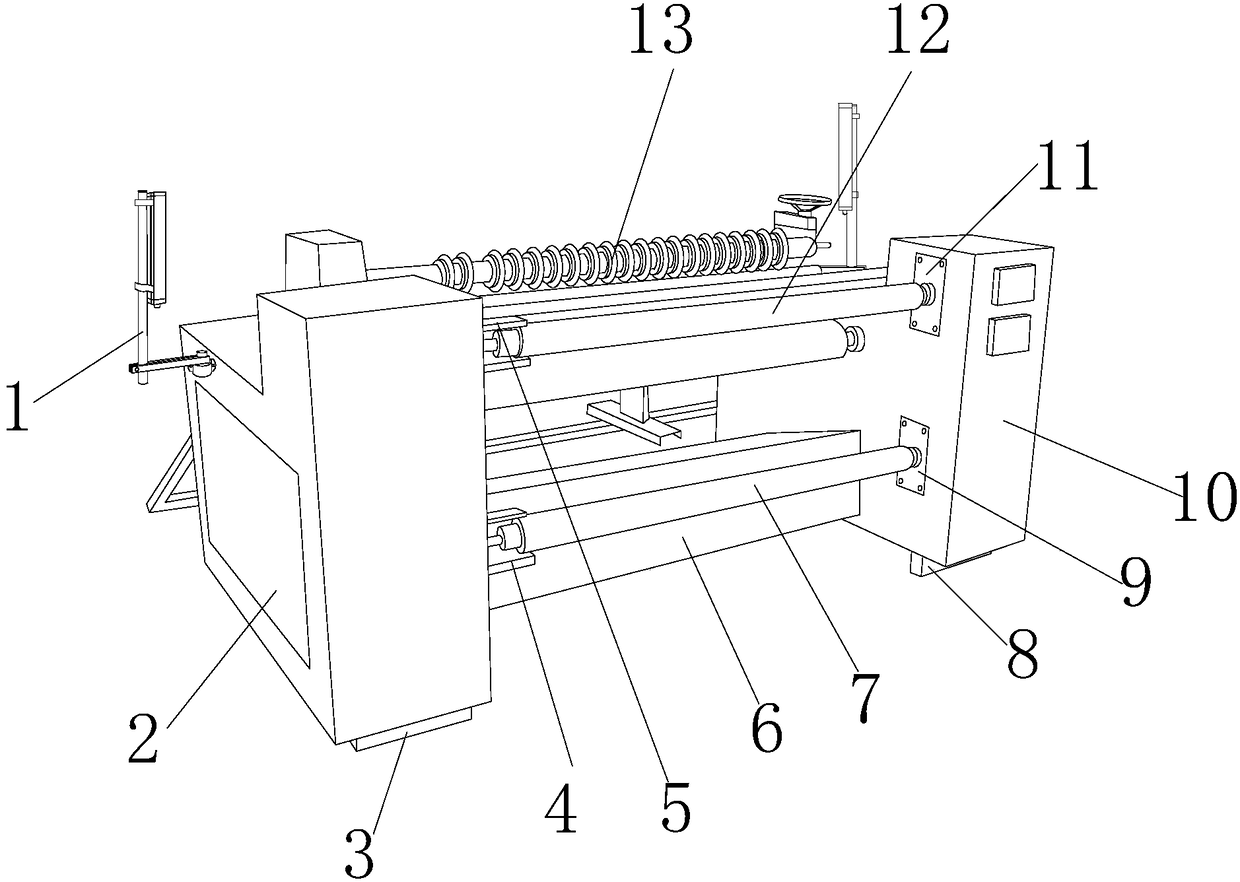 Decorative material dividing and cutting machine