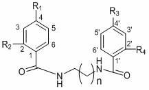 Uvaria macrophylla bisamide derivative and preparation method and application thereof