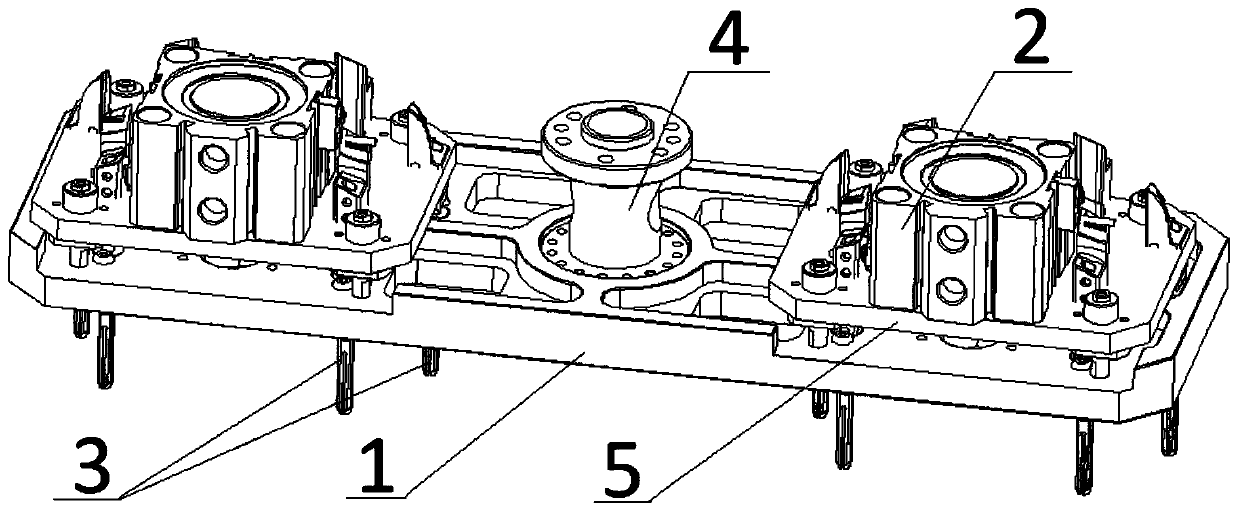 Jaw loading and unloading mechanism of novel injection molding six-axle manipulator loading machine