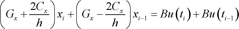 Interconnection line model reduction method based on time-domain trapezoidal method difference