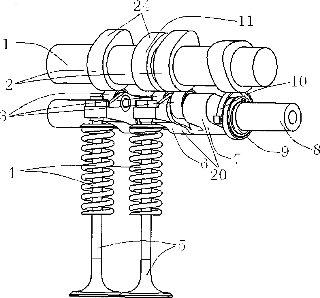 Variable air valve stroke mechanism of car engine and its control method