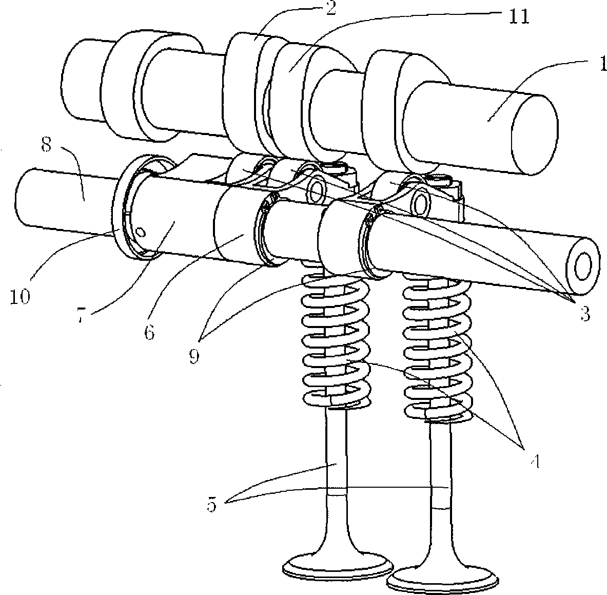 Variable air valve stroke mechanism of car engine and its control method