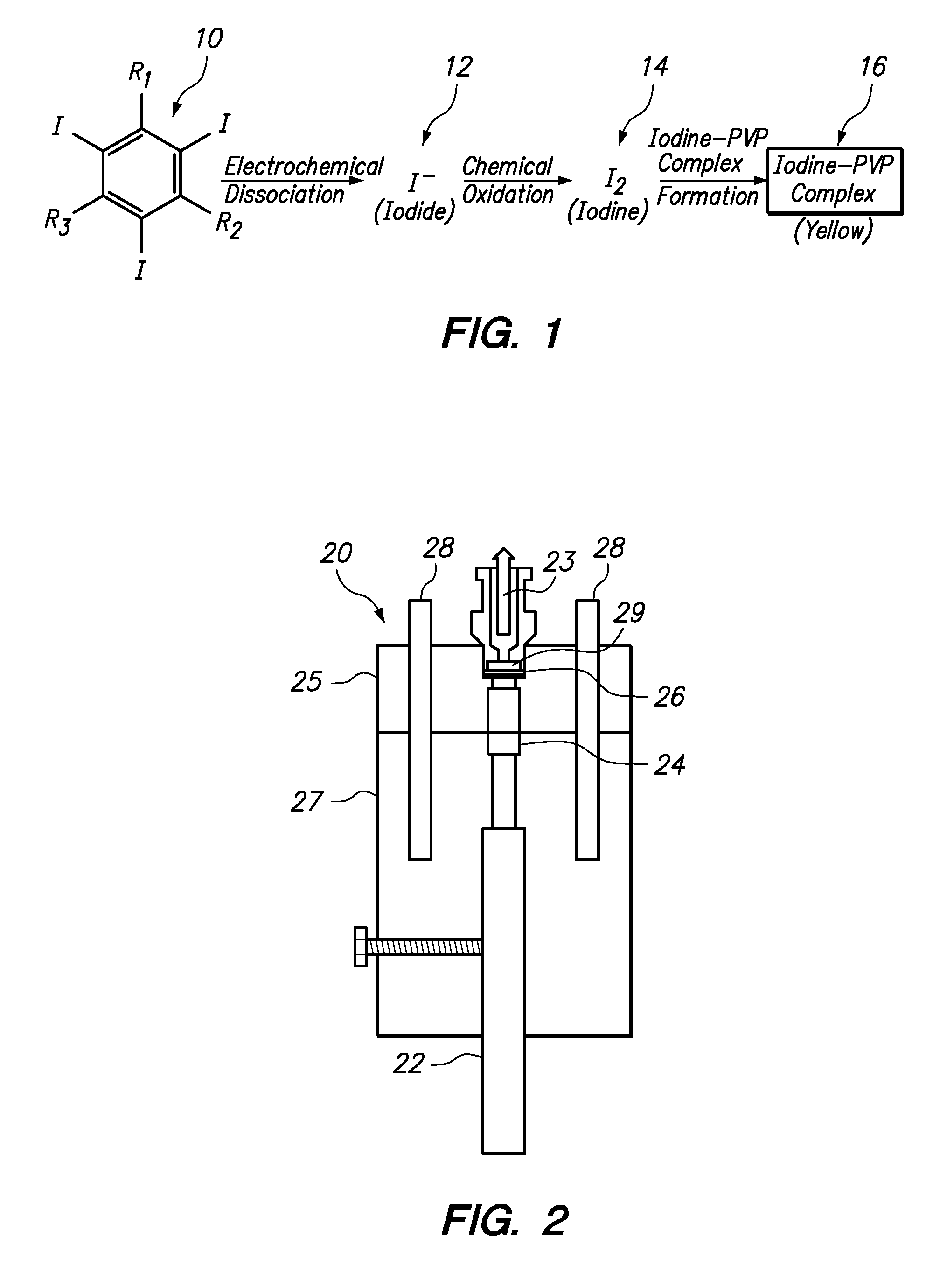 Apparatus and method for determining the concentration of iodine-containing organic compounds in an aqueous solution