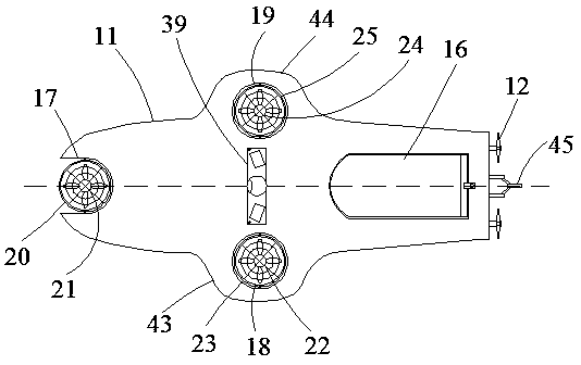 Free diving type remote control ship