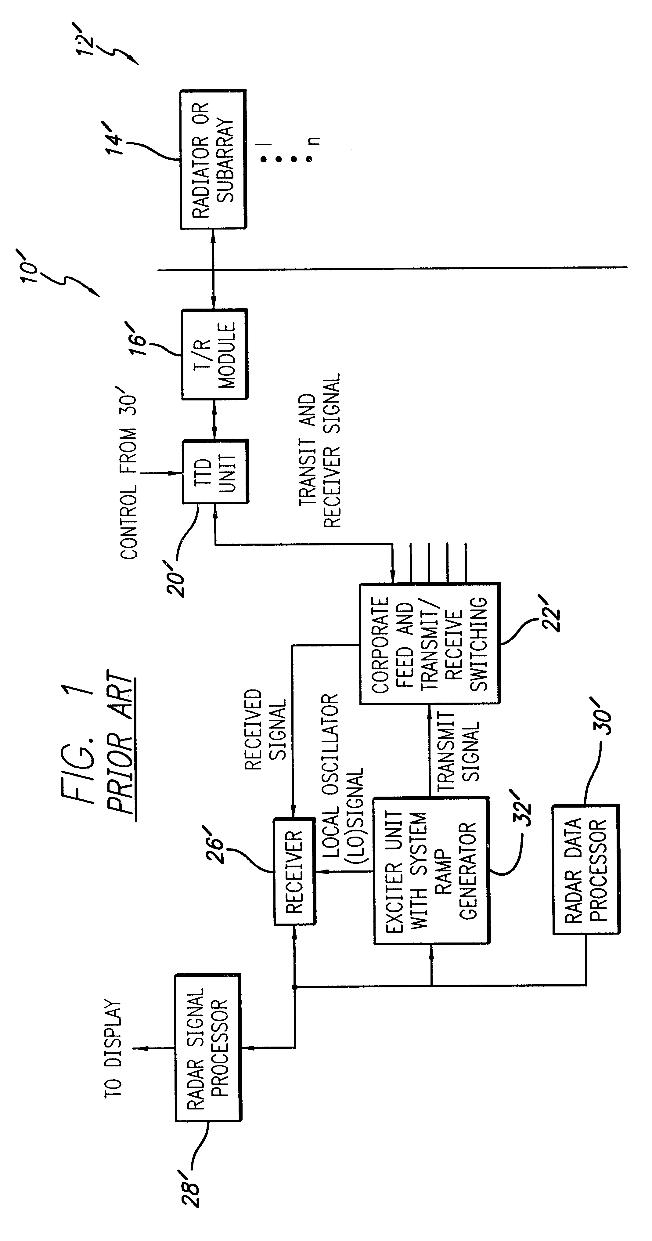 Phased array antenna system with virtual time delay beam steering
