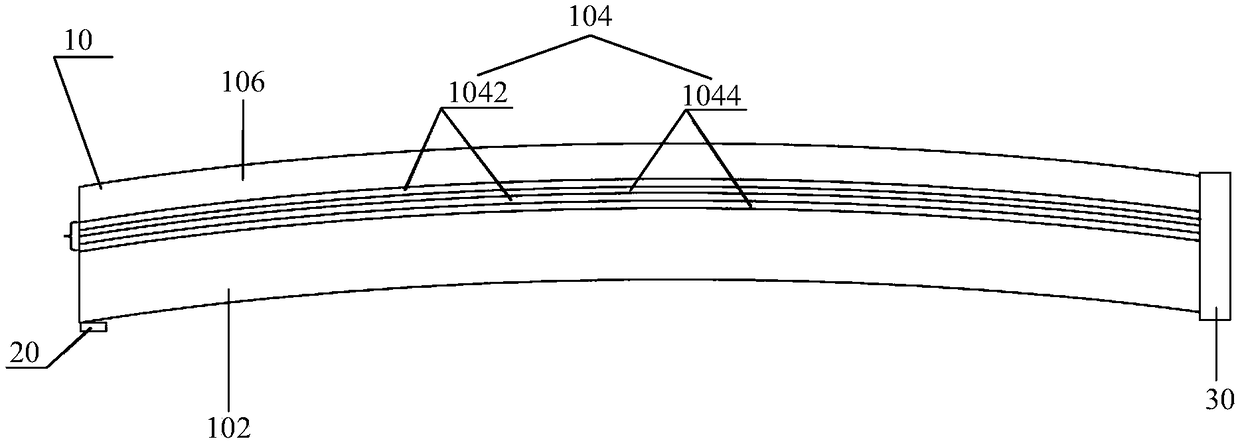 Head-mounted device of eyeball tracking device having multi-layer free-form optical waveguide