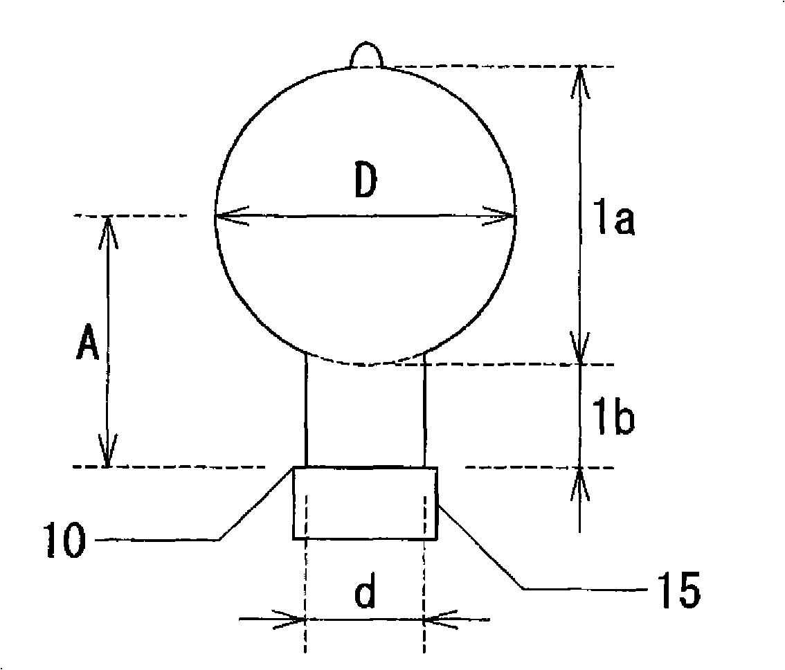 Electrodeless discharge lamp, and lighting equipment, and method for manufacturing electrodeless discharge lamp