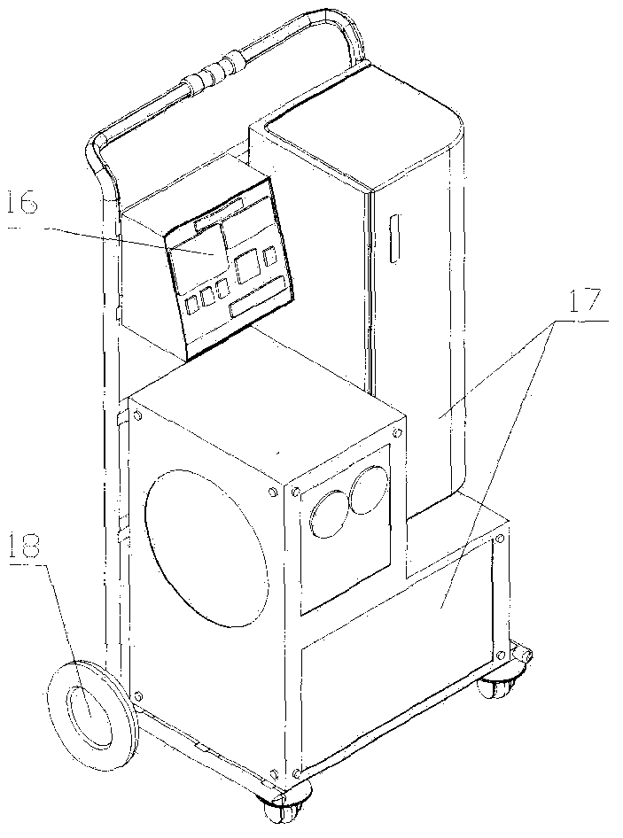 A high-efficiency air tritiated water vapor condensation collection device in the field