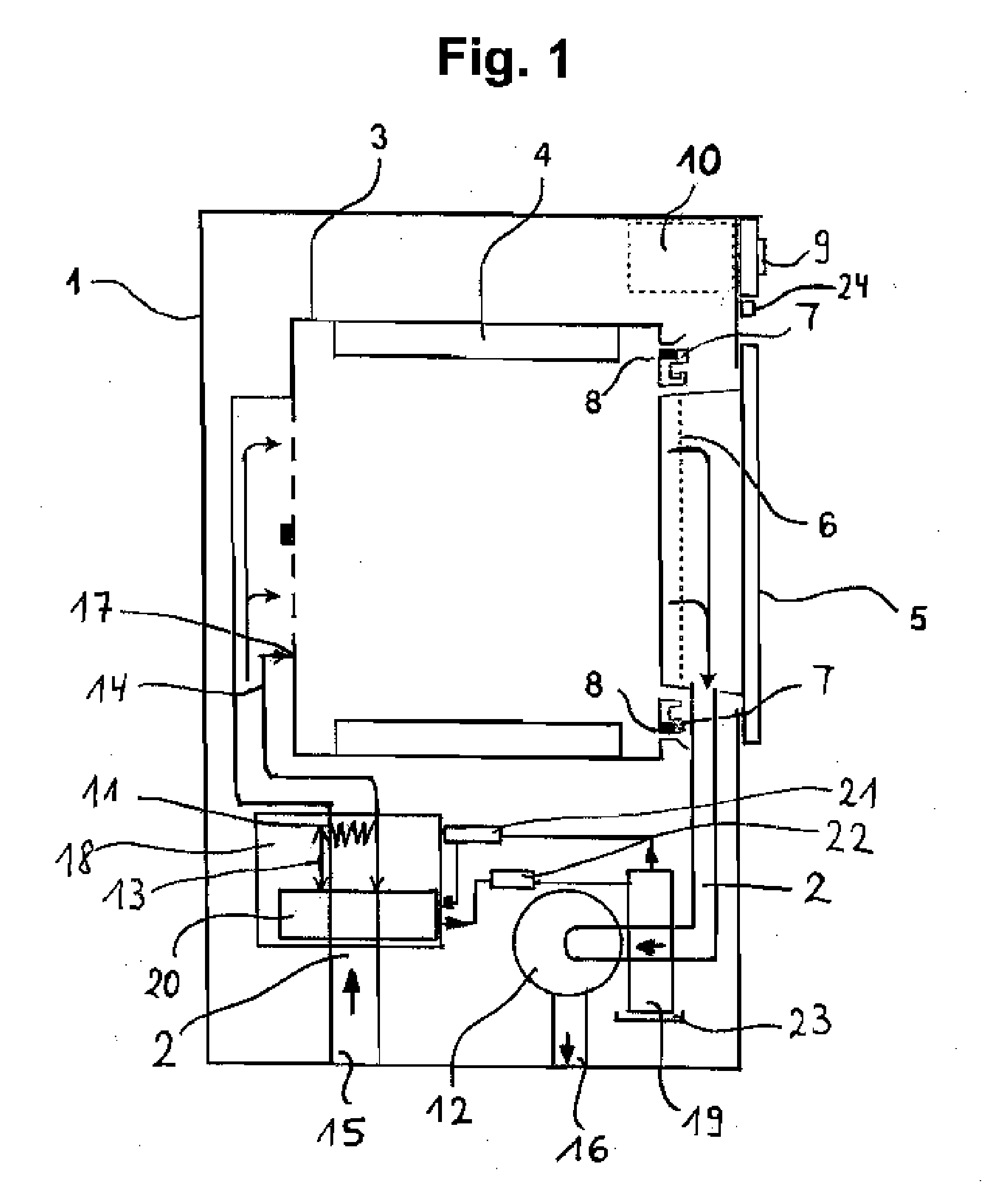 Dryer with a heat pump and an electrical heating element and also a method for its operation