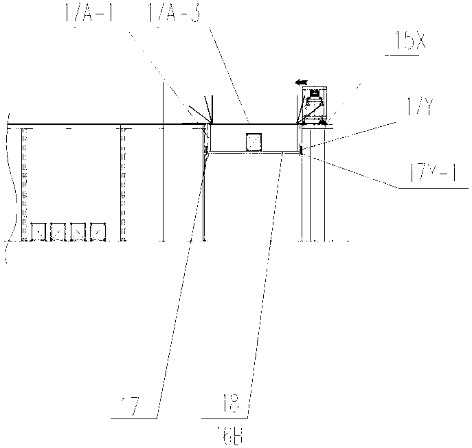 Wharf container yard and conveying device thereof