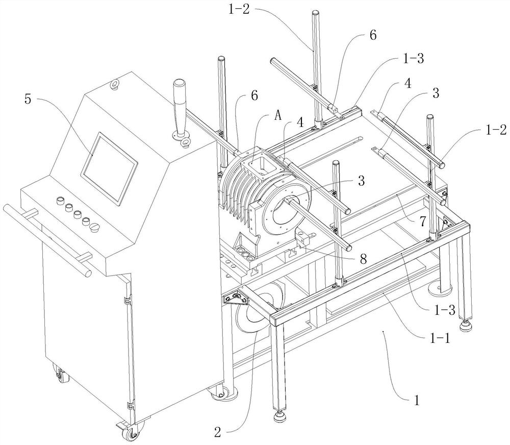 Machine tool main shaft temperature rise test device