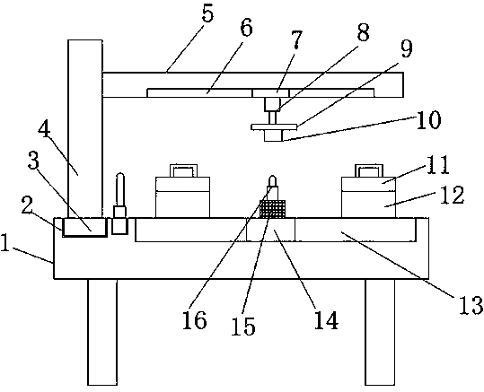Textile fabric cutting device with accurate positioning function