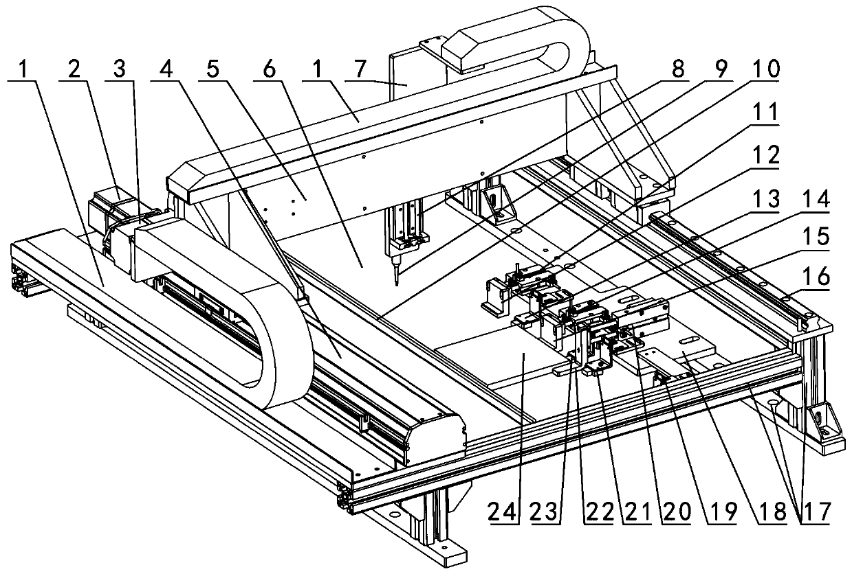 Automatic glue coating machine for production of packaging box and control method