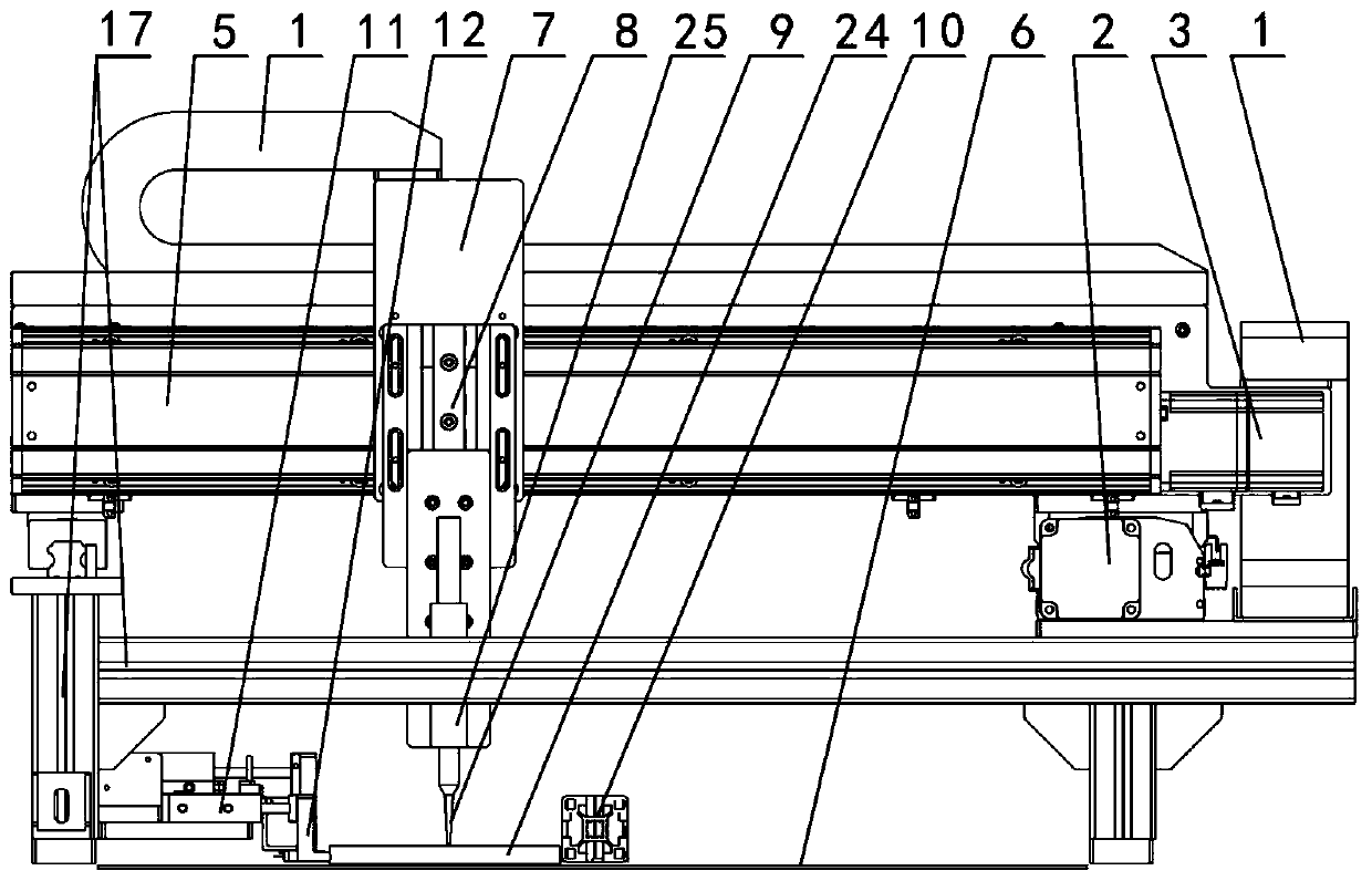 Automatic glue coating machine for production of packaging box and control method