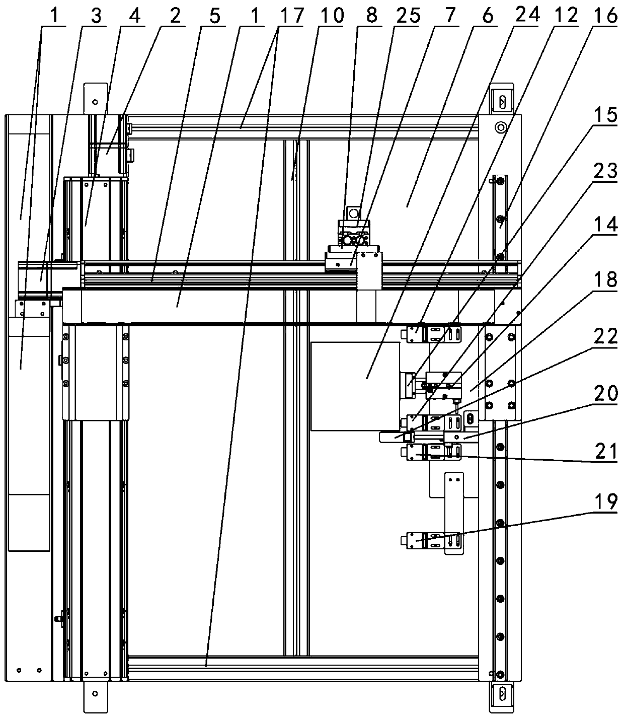 Automatic glue coating machine for production of packaging box and control method